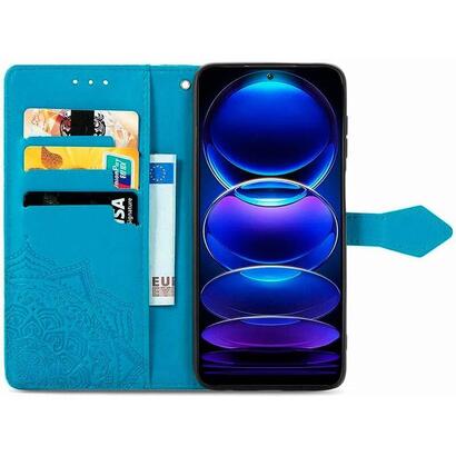 funda-libro-mandala-xiaomi-poco-x5-redmi-note-12-5g-azul