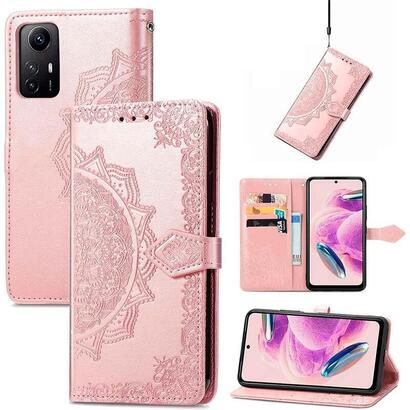 funda-libro-mandala-xiaomi-redmi-note-12s-rosa