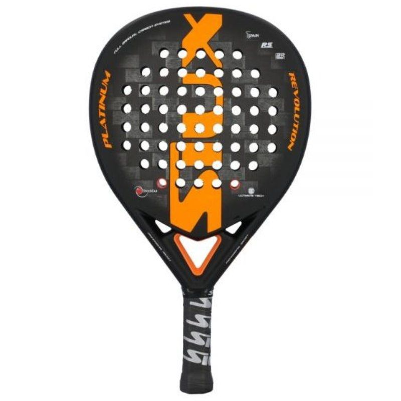 pala-de-padel-siux-platinum-revolution-24k-negra-y-naranja