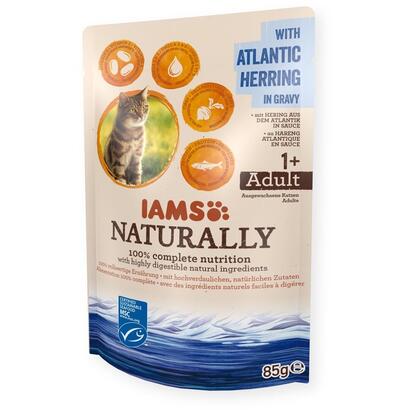 iams-naturally-with-atlantic-herring-in-gravy-comida-humeda-para-gatos-85g