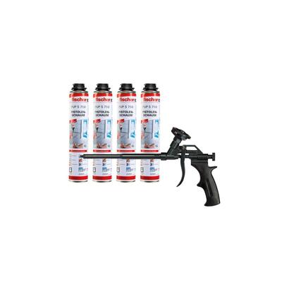 fischer-pistola-de-espuma-metalica-pupm-4-black-paquete-de-oferta-especial-pistola-pulverizadora-negra-incl-4x-pistola-de-espuma