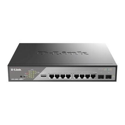 -8-x-101001000-mbps-2-x-sfp-1000-mbps-242w-switching-capacity-20gbps-maximum-forwarding-rate-149mpps-mac-address-table-size-8k-p