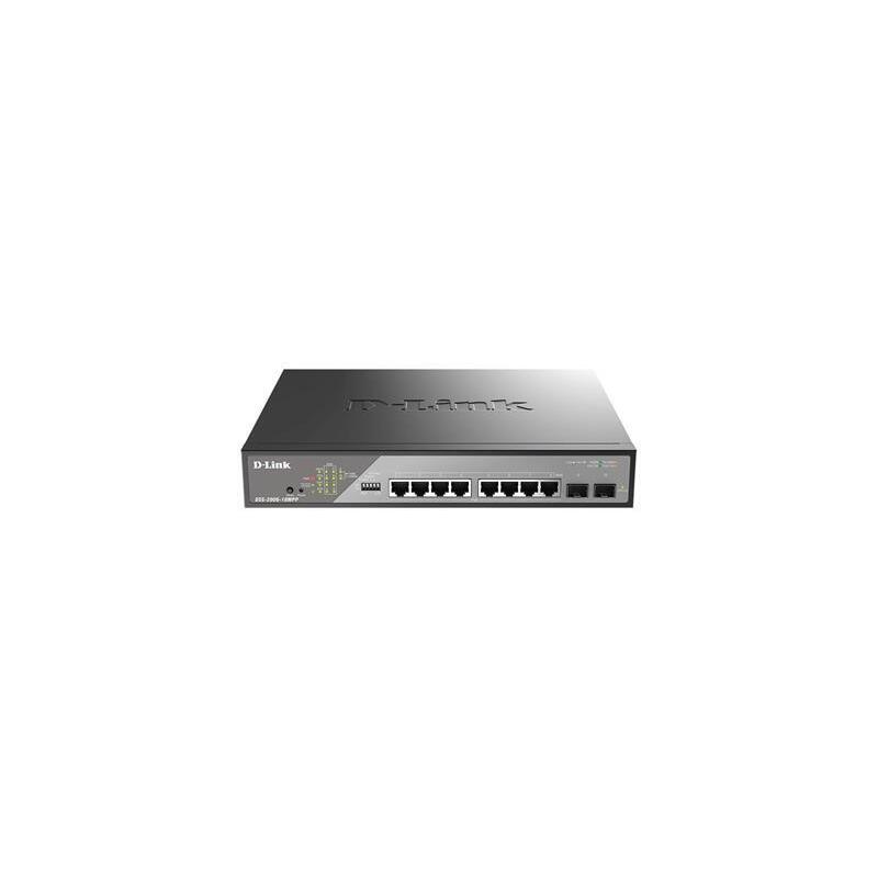 -8-x-101001000-mbps-2-x-sfp-1000-mbps-242w-switching-capacity-20gbps-maximum-forwarding-rate-149mpps-mac-address-table-size-8k-p