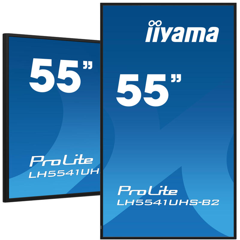 iiyama-lh5541uhs-b2-55-3840x2160-4k-uhd-ips-panel-1precent-haze-landscape-and-portrait-mode-speakers-2x-10w-vga-3x-hdmi-500cd-m2