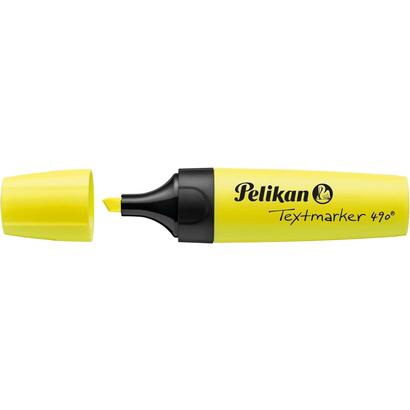 pack-de-10-unidades-pelikan-subrayador-textmarker-490-base-de-agua-3-anchos-de-trazo-color-amarillo-fluorescente