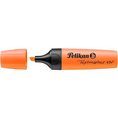 pack-de-10-unidades-pelikan-subrayador-textmarker-490-base-de-agua-3-anchos-de-trazo-color-naranja-fluorescente