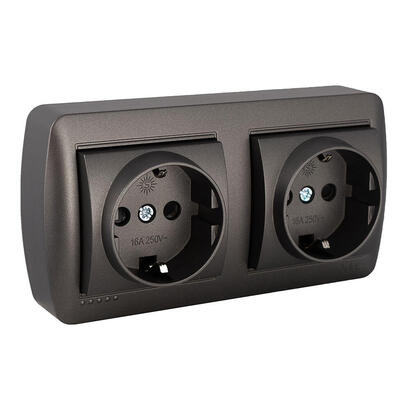 base-fija-doble-2pt-16a-250v-de-superficie-serie-mural