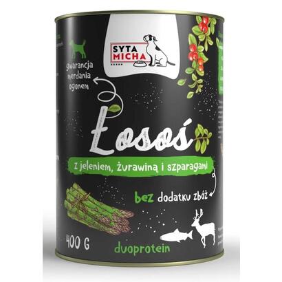comida-humeda-para-perros-syta-micha-salmon-with-deer-cranberries-and-asparagus-400g