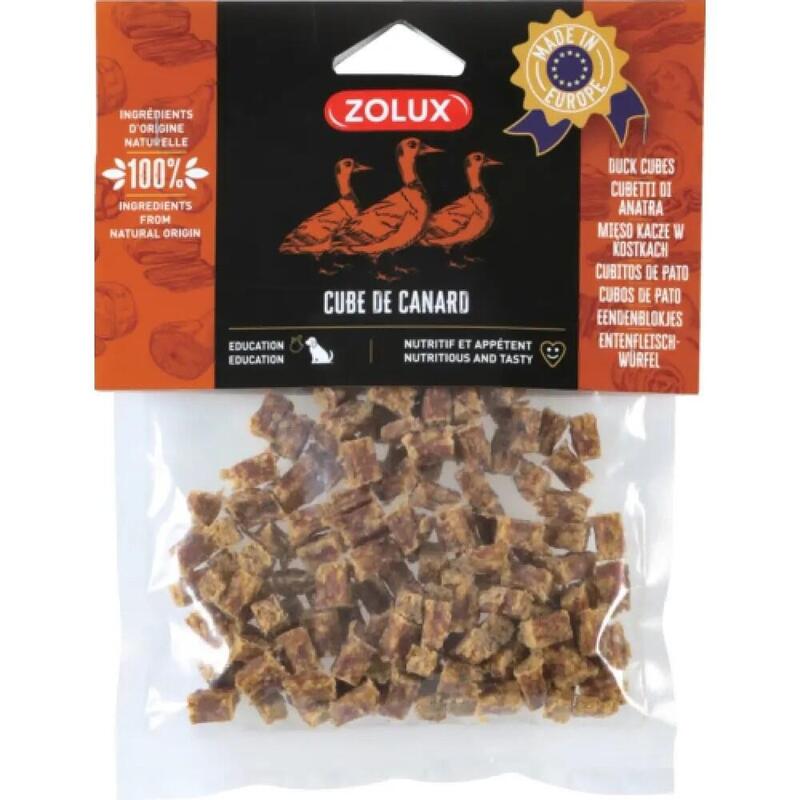 zolux-cubos-de-pato-golosina-para-perro-100g