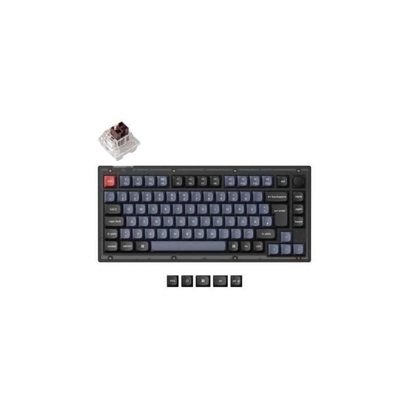 keychron-v1-knob-teclado-para-juegos-negroazul-gris-diseno-de-keychron-k-pro-brown-hot-swap-rgb-pbt-v1-c3p-de