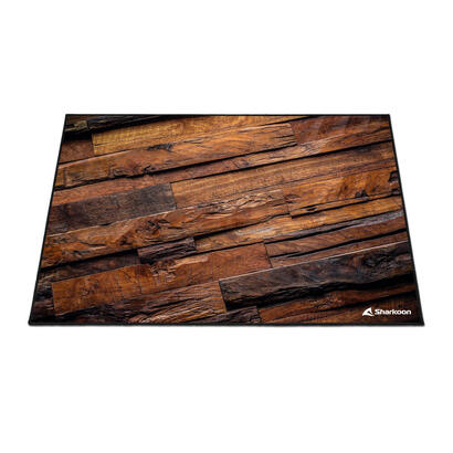 sharkoon-skiller-sfm12-wood-alfombra-protectora-marron