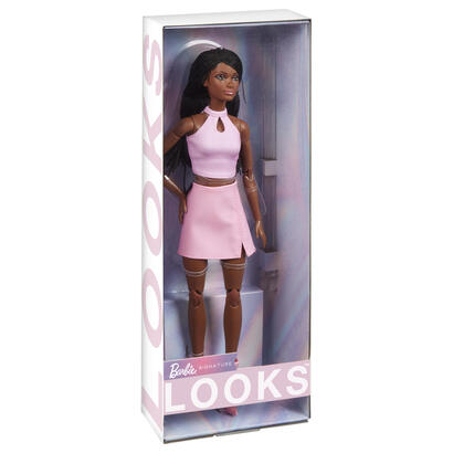 muneca-barbie-signature-de-mattel-luce-21-anos-con-cabello-negro-y-vestido-rosa-hrm13