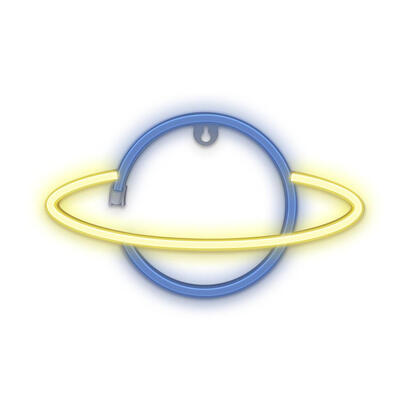lampara-forever-neon-led-saturn-yellow-blue
