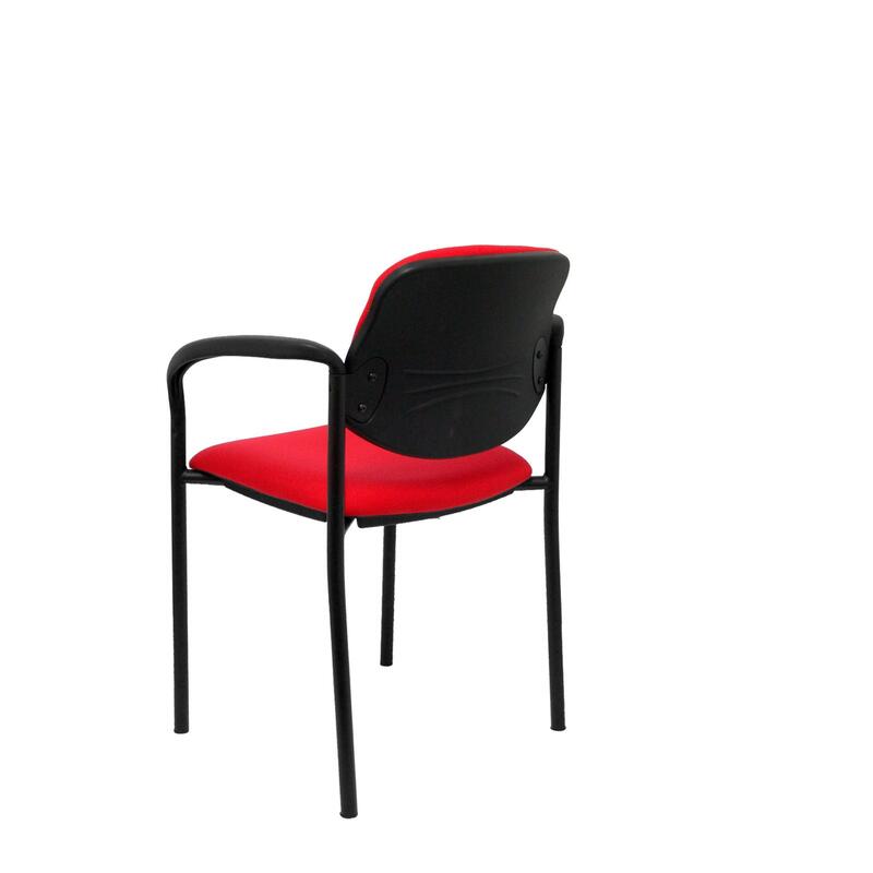 silla-fija-villalgordo-bali-rojo-chasis-negro-con