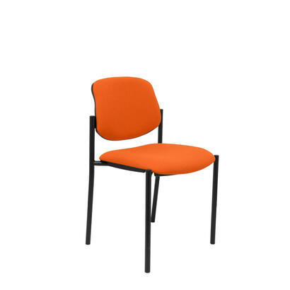 silla-fija-villalgordo-bali-naranja-chasis-negro