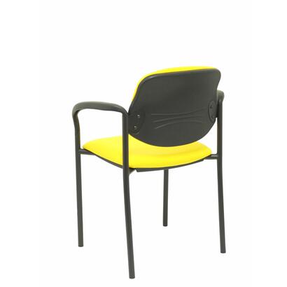 silla-fija-villalgordo-bali-amarillo-chasis-negro