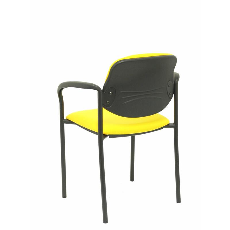 silla-fija-villalgordo-bali-amarillo-chasis-negro
