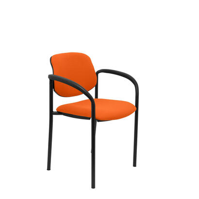 silla-fija-villalgordo-bali-naranja-chasis-negro