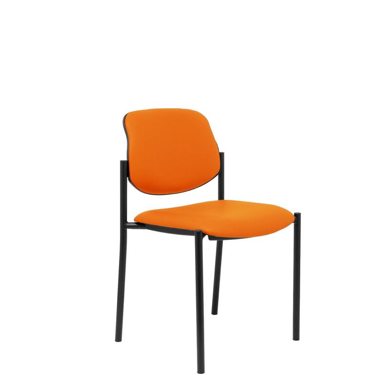 silla-fija-villalgordo-similpiel-naranja-chasis-n