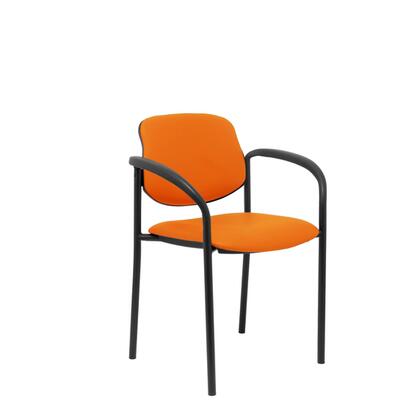 silla-fija-villalgordo-similpiel-naranja-chasis-n