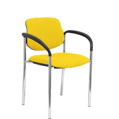 silla-fija-villalgordo-bali-amarillo-chasis-cromo