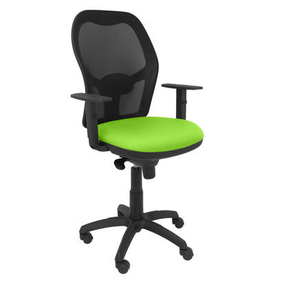 silla-jorquera-malla-negro-asiento-verde-pistacho