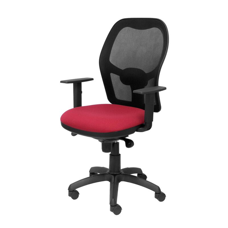silla-jorquera-malla-negra-asiento-bali-granate silla-jorquera-malla-negra-asiento-bali-granate