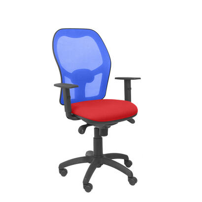 silla-jorquera-malla-azul-asiento-bali-rojo