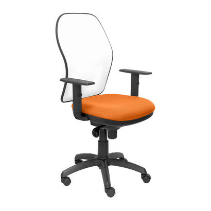 silla-jorquera-malla-blanca-asiento-bali-naranja