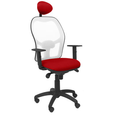 silla-jorquera-malla-blanca-asiento-bali-rojo-con
