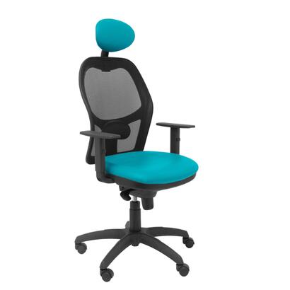 silla-jorquera-malla-negra-asiento-similpiel-verd