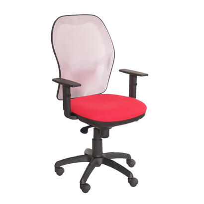 silla-jorquera-malla-gris-asiento-bali-rojo