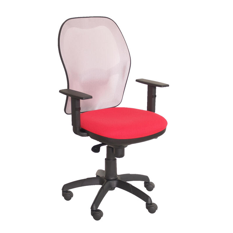 silla-jorquera-malla-gris-asiento-bali-rojo silla-jorquera-malla-gris-asiento-bali-rojo