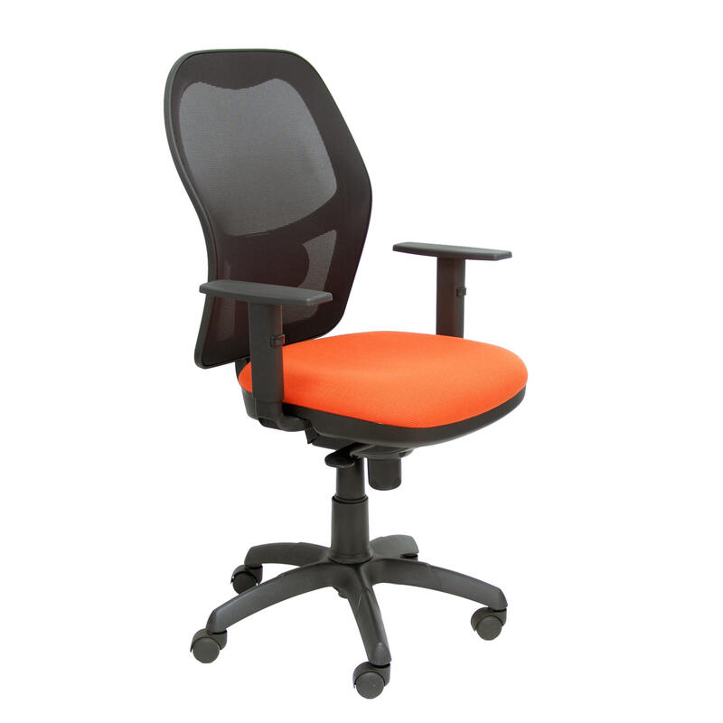 silla-jorquera-malla-negra-asiento-bali-naranja silla-jorquera-malla-negra-asiento-bali-naranja