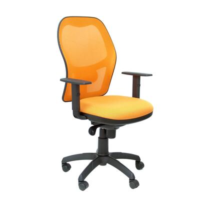 silla-jorquera-malla-negro-asiento-naranja