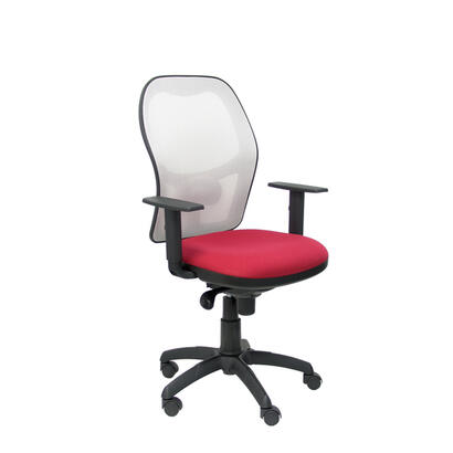 silla-jorquera-malla-blanca-asiento-bali-granate