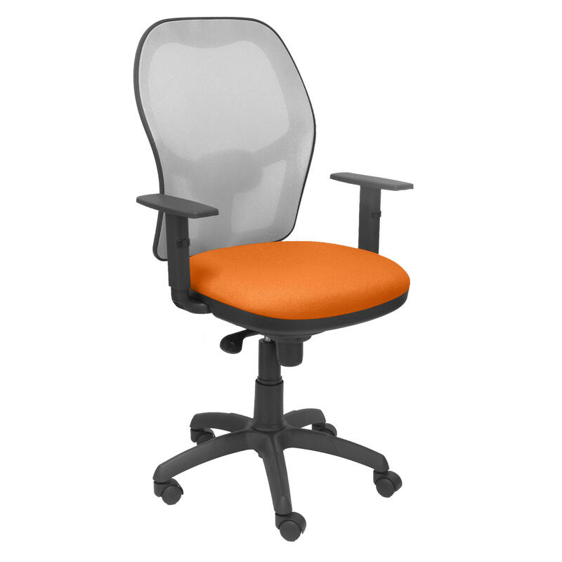 silla-jorquera-malla-gris-asiento-bali-naranja