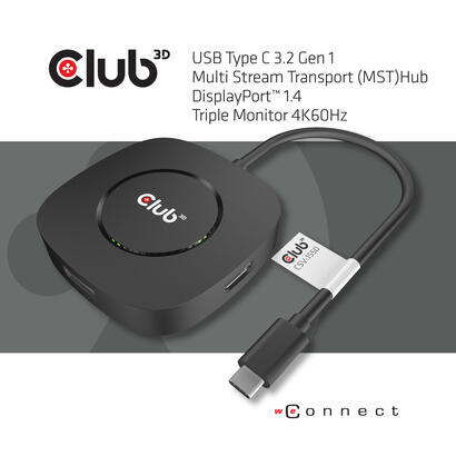 club3d-usb-type-c-32-gen1-multistream-transport-mst-hub-1-3-dp-14-dp3xdp