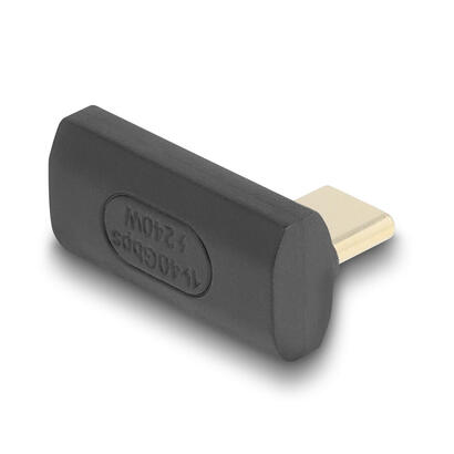 delock-60244-usb-adaptador-40-gbps-usb-type-c-pd-31-240-w-macho-a-puerto-hembra-girado-sesgado-hacia-la-izquierda-y-hacia-la-der