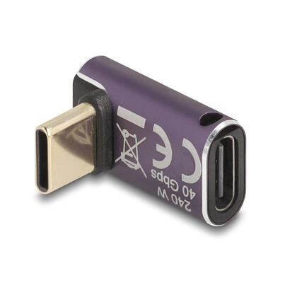 delock-60289-usb-adaptador-40-gbps-usb-type-c-pd-31-240-w-macho-a-puerto-hembra-sesgado-8k-60-hz-metal