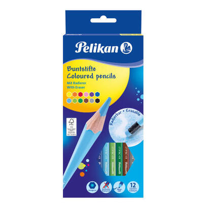 pelikan-caja-de-12-lapices-de-colores-borrables-hexagonales-con-goma-mina-antirotura-certificacion-fsc