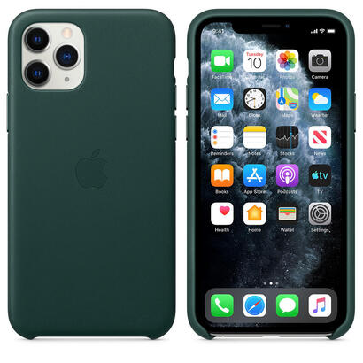 apple-iphone-11-pro-leather-case-forest-green
