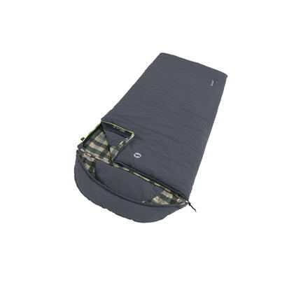 outwell-camper-sleeping-bag-left-zipper-grey