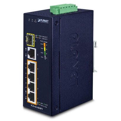 planet-igs-614hpt-switch-no-administrado-gigabit-ethernet-101001000-energia-sobre-ethernet-poe-azul