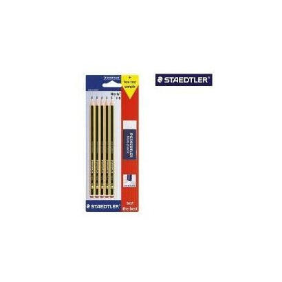 staedtler-noris-120-pack-de-5-lapices-de-grafito-hexagonales-2hb-1-goma-de-borrar-mars-plastic-madera-de-bosques