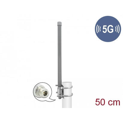 delock-90417-antena-5g-33-38-ghz-hembra-n-8-dbi-50-cm-omnidireccional-fija-para-exteriores-gris