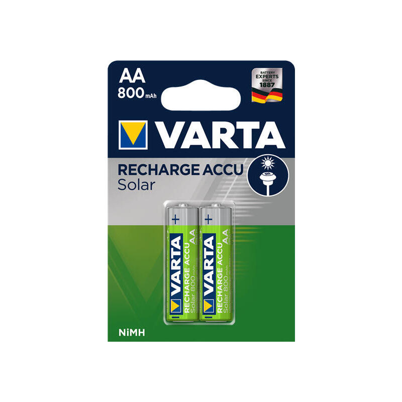 varta-pila-recargable-solar-aa-hr6-800mah-2-unidades varta-pila-recargable-solar-aa-hr6-800mah-2-unidades