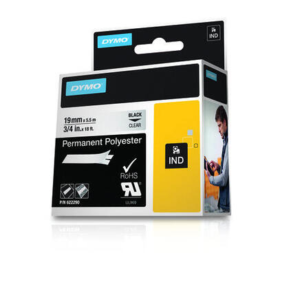 dymo-poliester-permanente-ind-dymo-622290-19mm-black-on-clear-tape