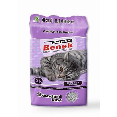 certech-super-benek-standard-lavanda-arena-aglomerante-para-gatos-25-l-20-kg