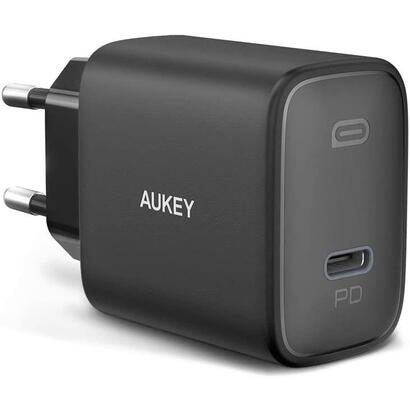 aukey-pa-f1s-swift-cargador-de-dispositivo-movil-negro-1xusb-c-power-delivery-30-20w-3a